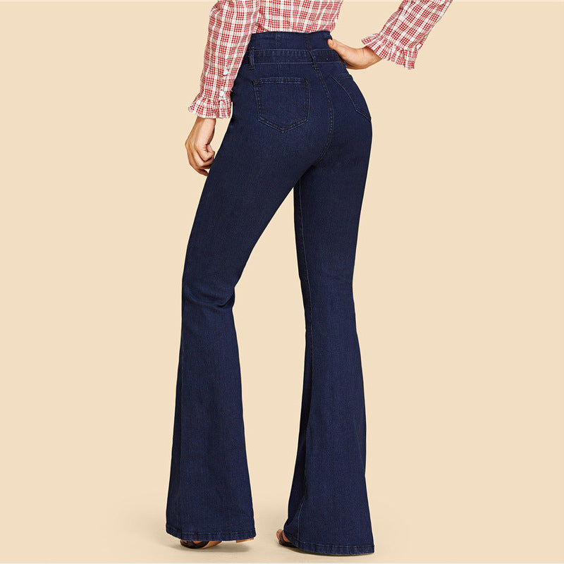 Calça Jeans Feminina Wide Leg Denniara