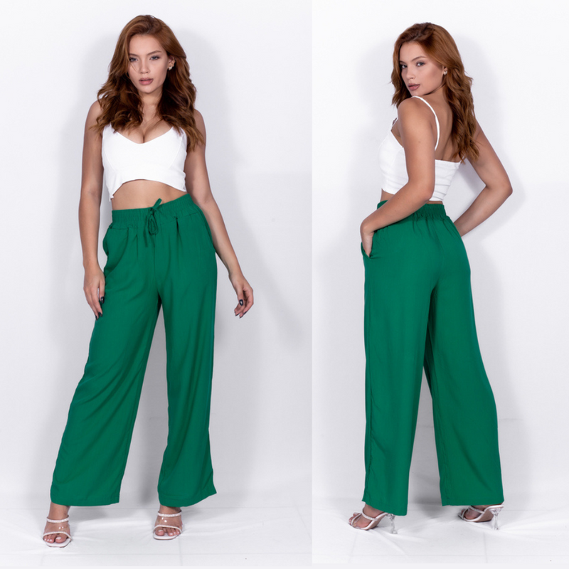 Calça Alfaiataria Pantalona Feminina Iara