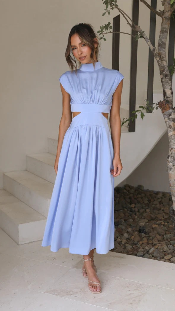 Vestido Midi Feminino Acinturado Maria Bonita